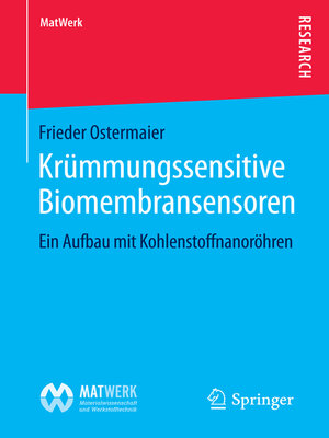 cover image of Krümmungssensitive Biomembransensoren